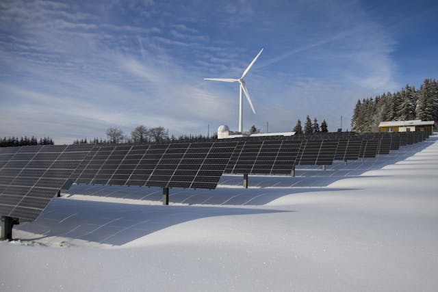 Effizienz von dem Balkonkraftwerk im Winter