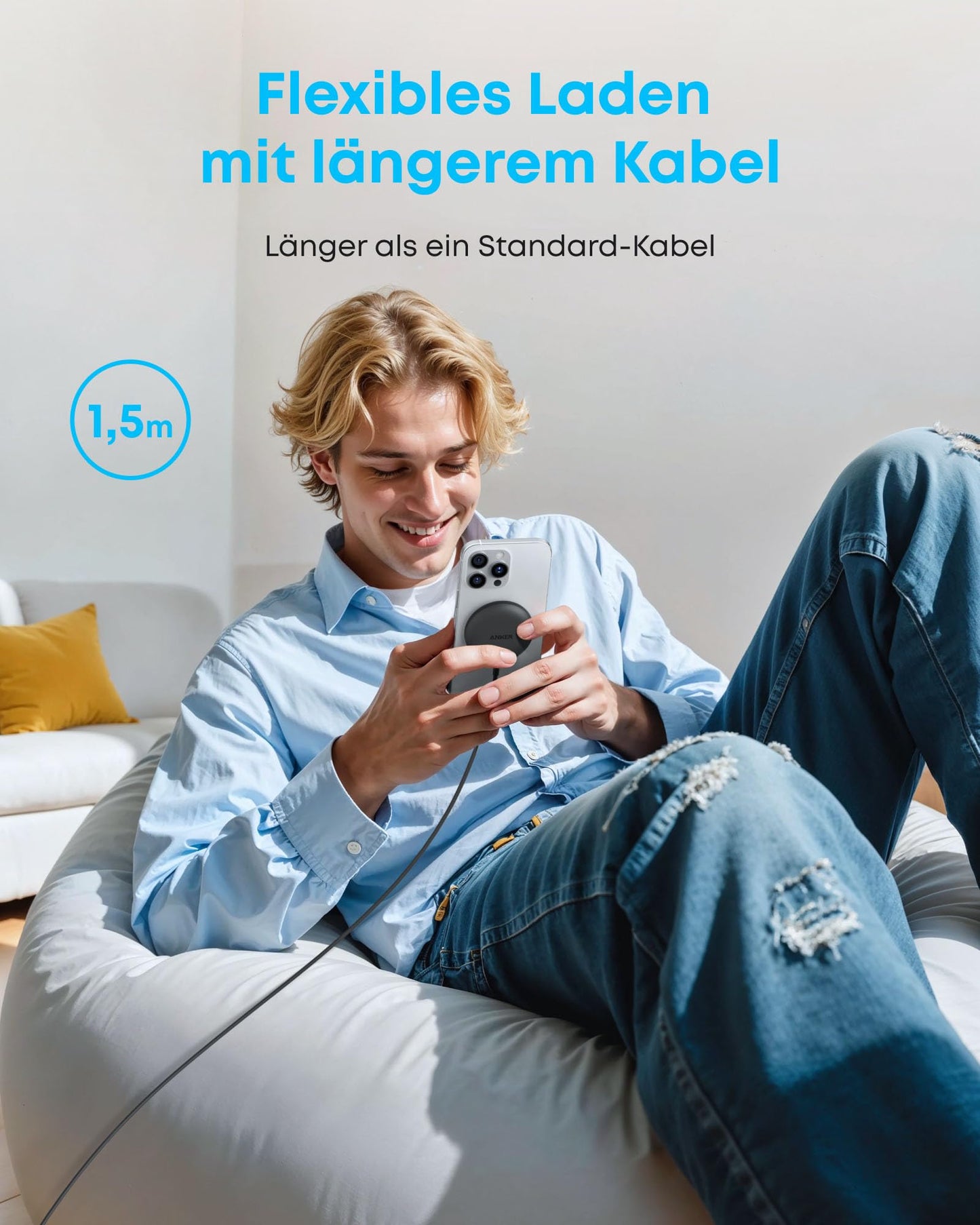 Anker Zolo kabelloses Ladegerät (magnetisch, Pad)