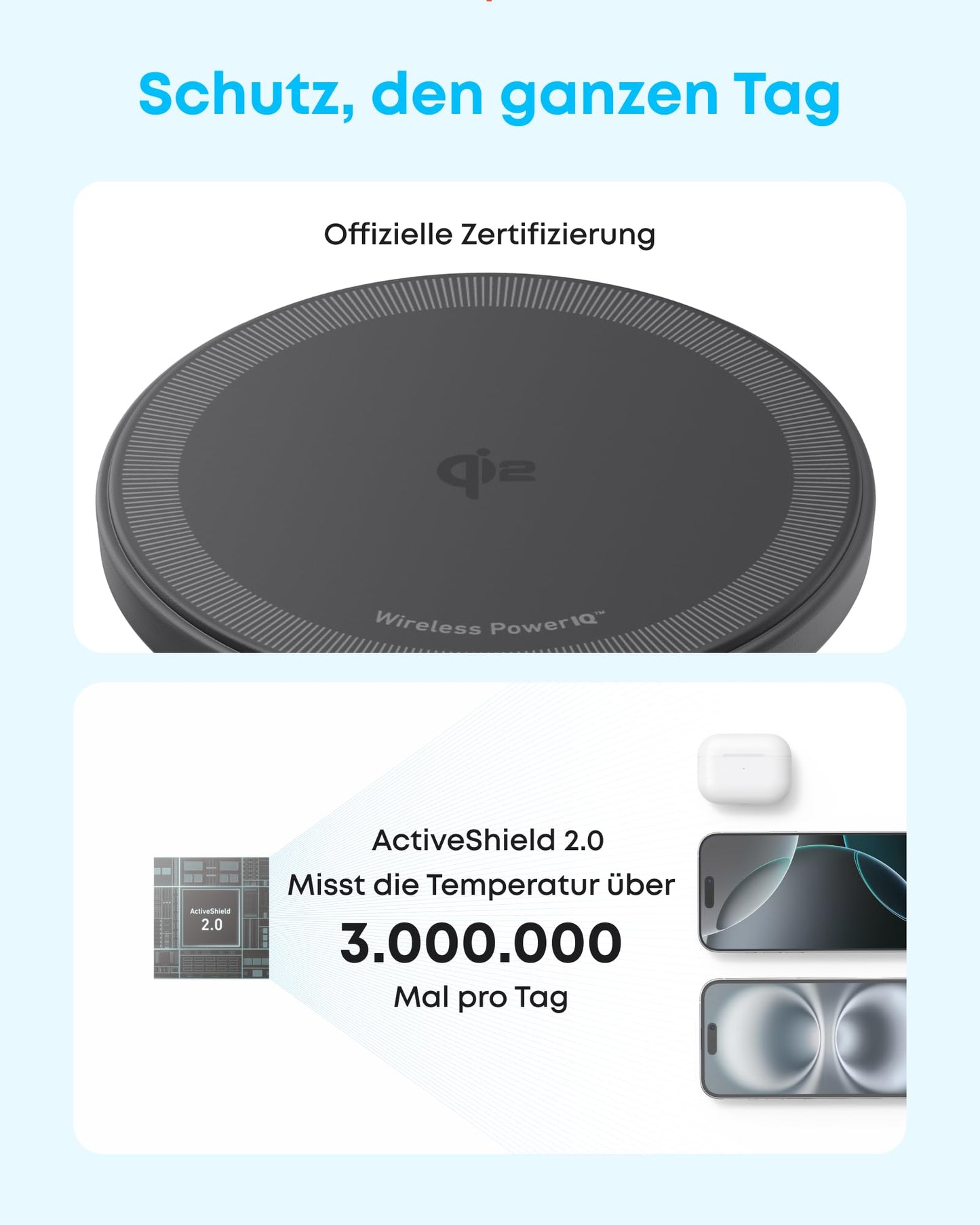Anker Zolo kabelloses Ladegerät (magnetisch, Pad)