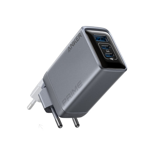 Anker Prime Ladegerät (100W, 3 Ports, GaN)+Anker Prime USB-C auf USB-C Kabel (240W, Upcycled-Flechtdesign)