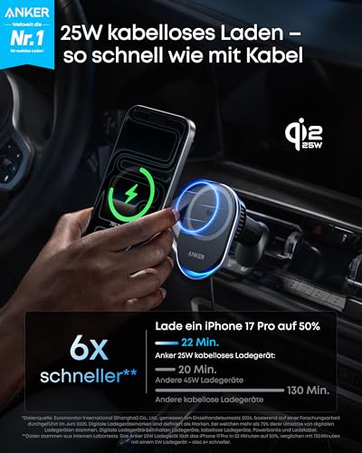 Anker Prime Kabelloses Kfz-Ladegerät (MagGo, AirCool, Pad)