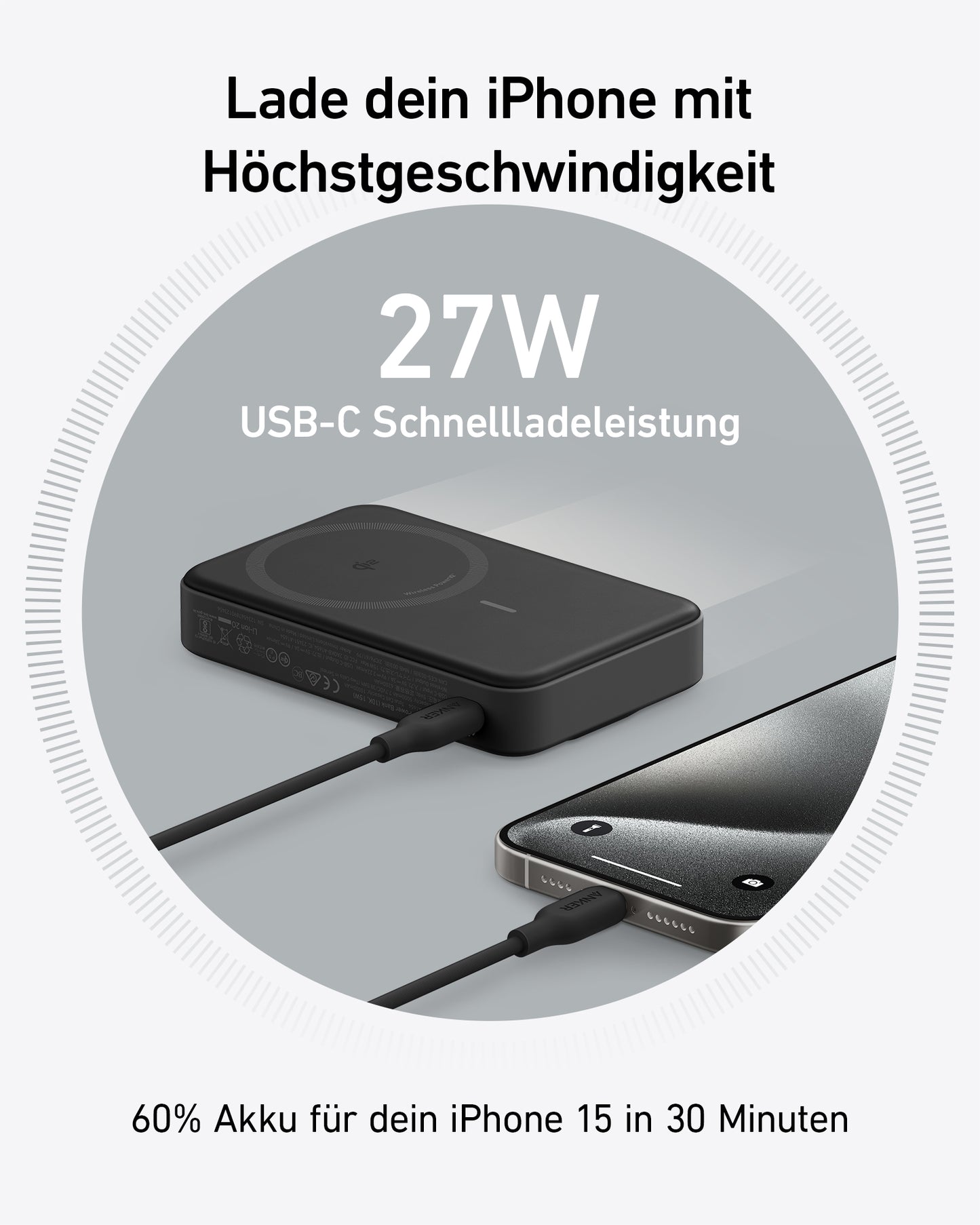 Refurbished Anker MagGo Powerbank (10K)