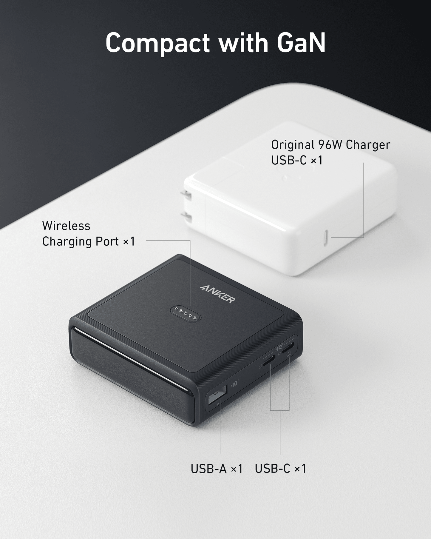Anker Prime Powerbank (20K, 220W) + Anker 100W Ladestation für Anker Prime Powerbank