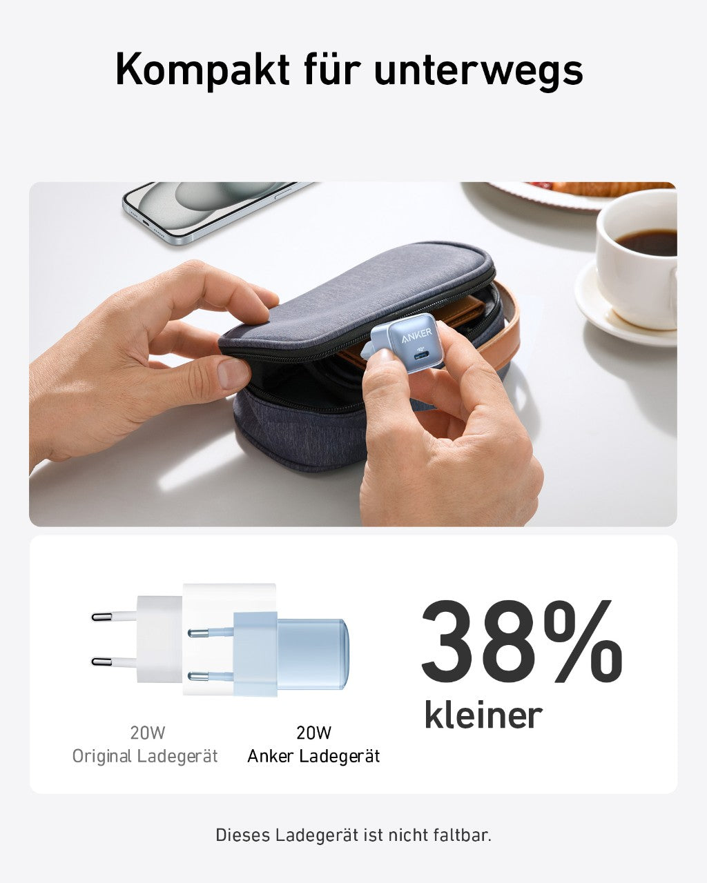 Refurbished Anker Nano Ladegerät (20W)