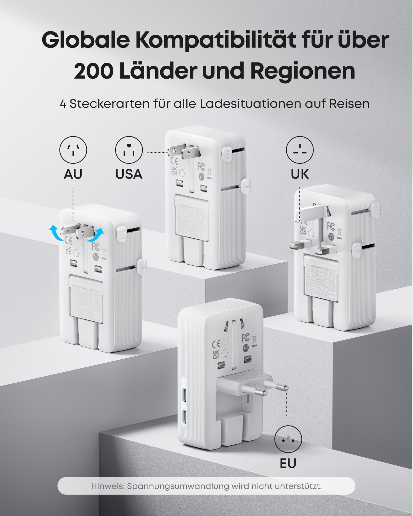 Anker Nano Reiseadapter (5-in-1, 20W)