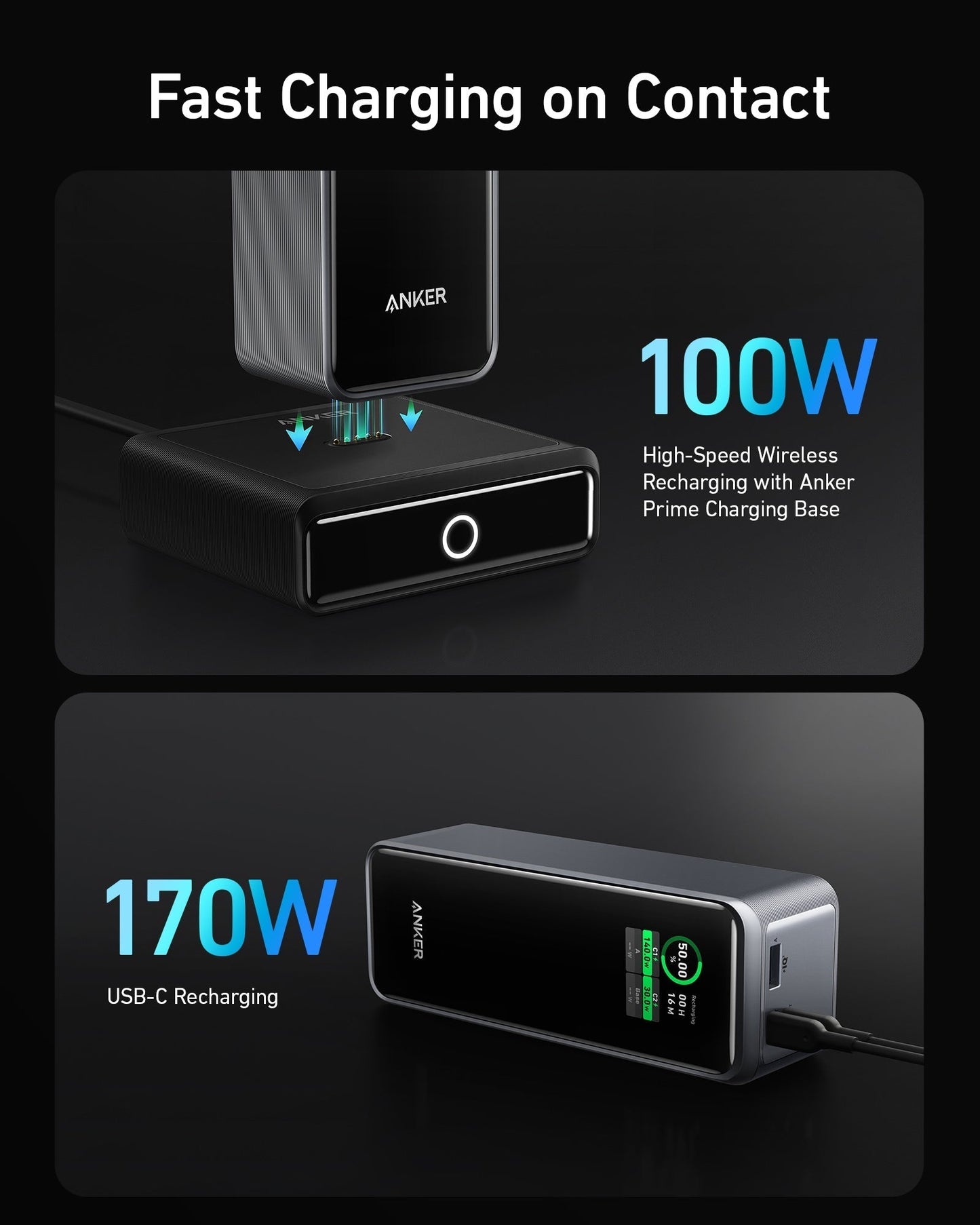 Anker Prime 27,650mAh Power Bank (250W) with 100W Charging Base
