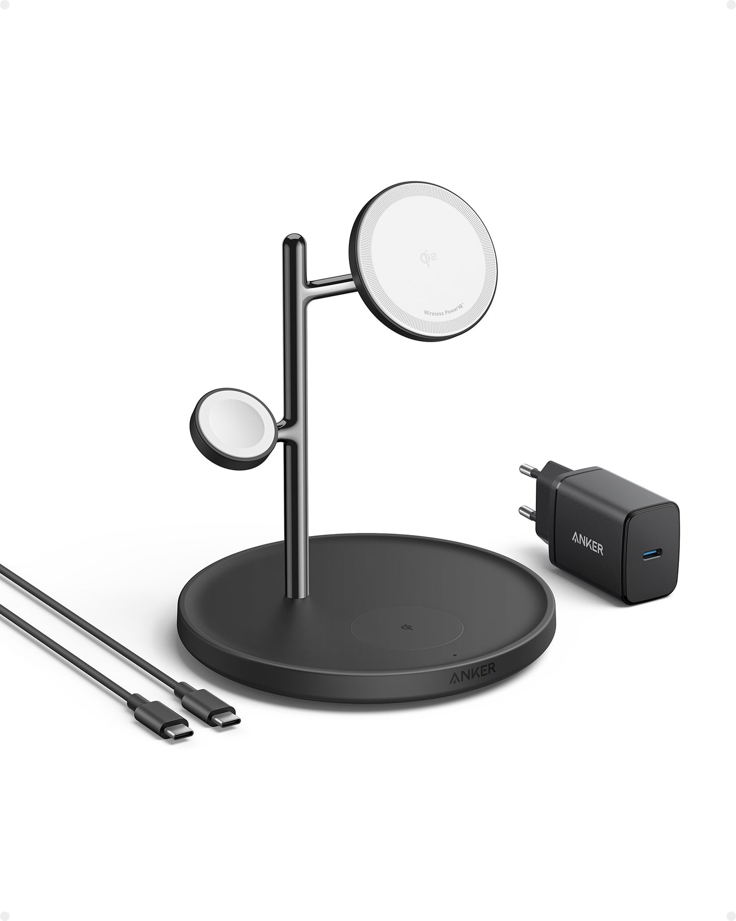 Anker MagGo Kabellose Ladestation (3-in-1 Ständer)
