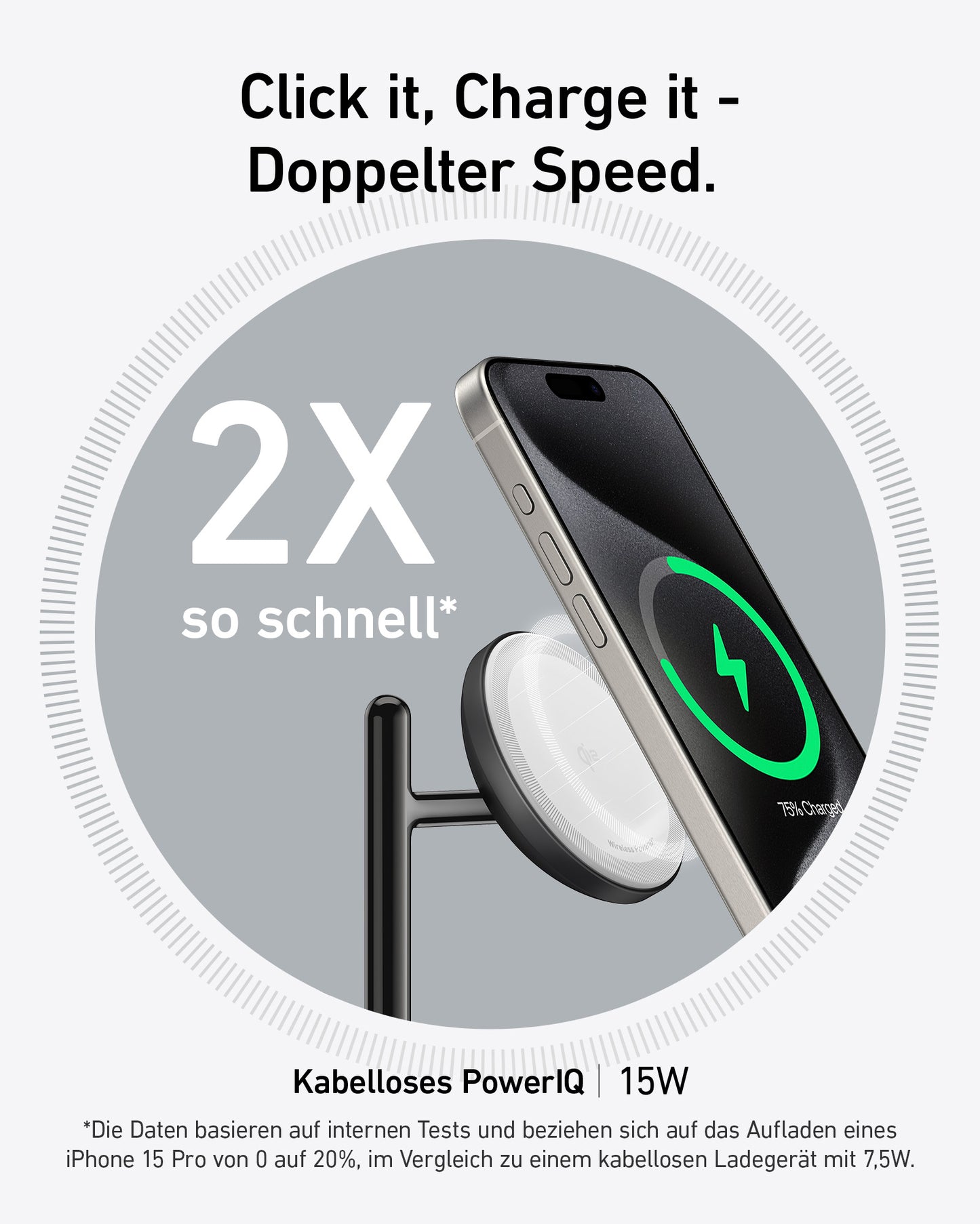 Anker MagGo Kabellose Ladestation (3-in-1 Ständer)