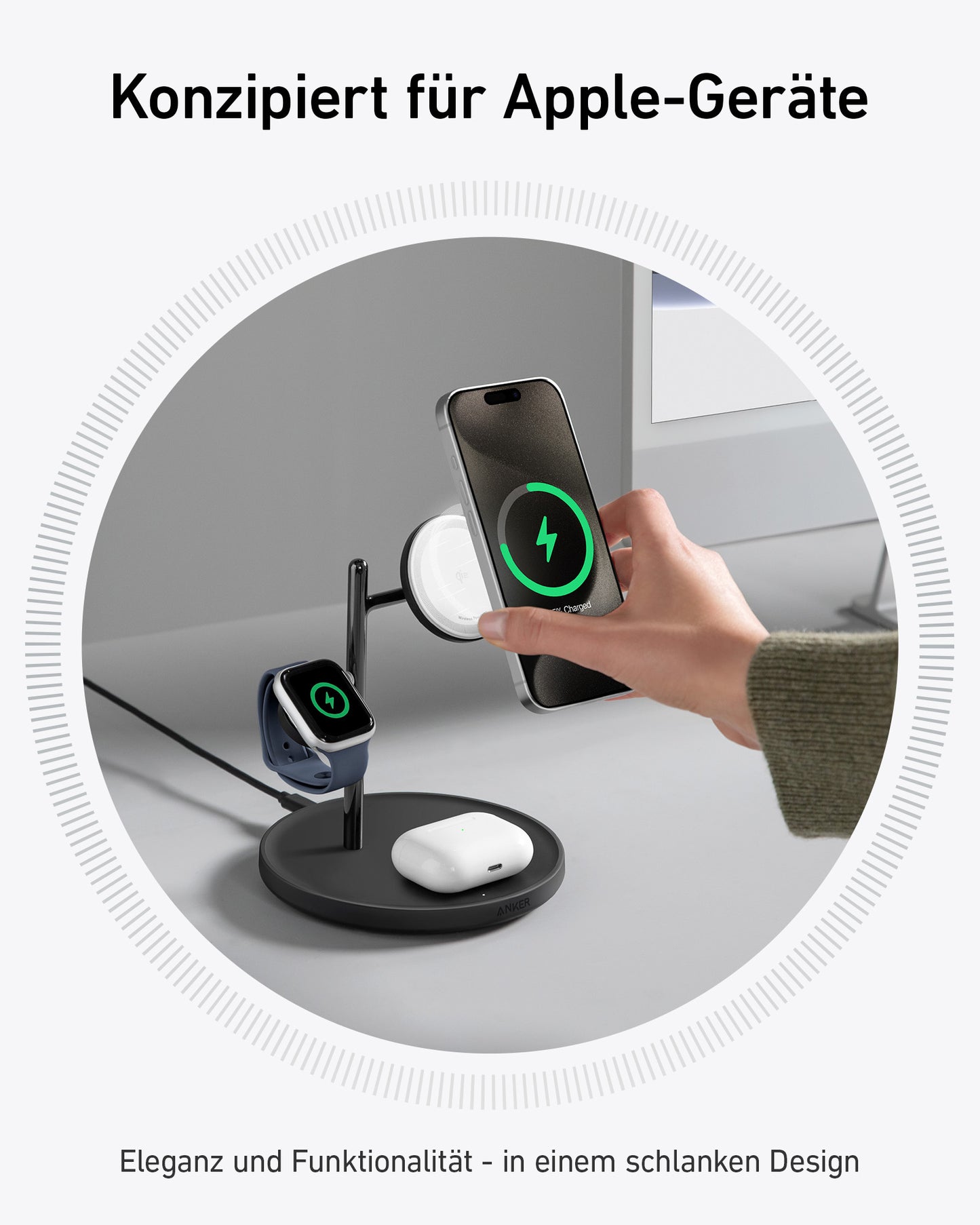 Anker MagGo Kabellose Ladestation (3-in-1 Ständer)