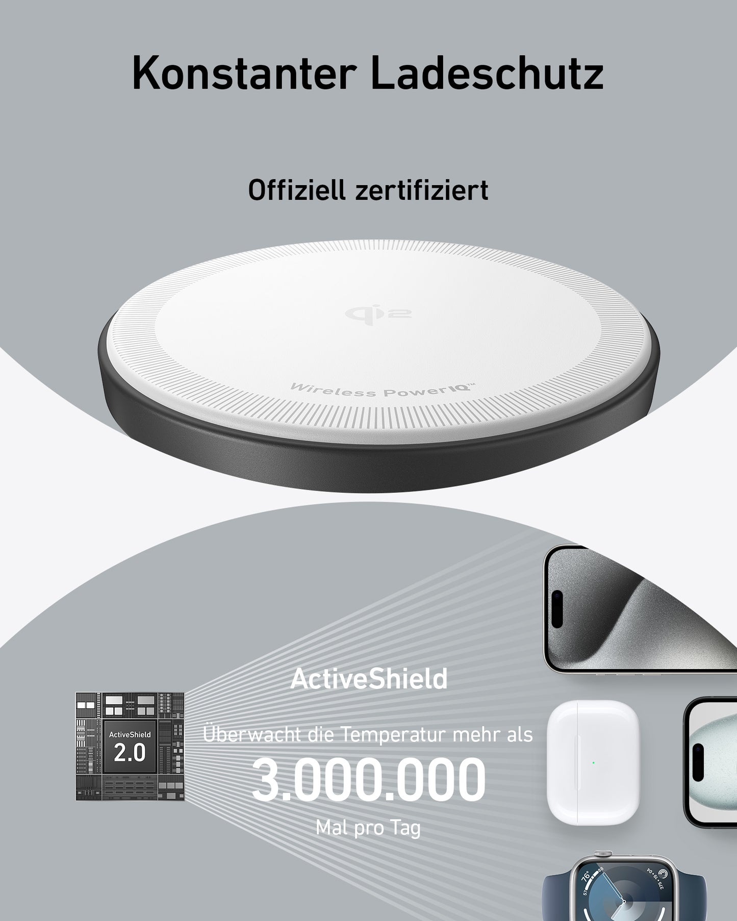 Anker MagGo Kabellose Ladestation (3-in-1 Ständer)