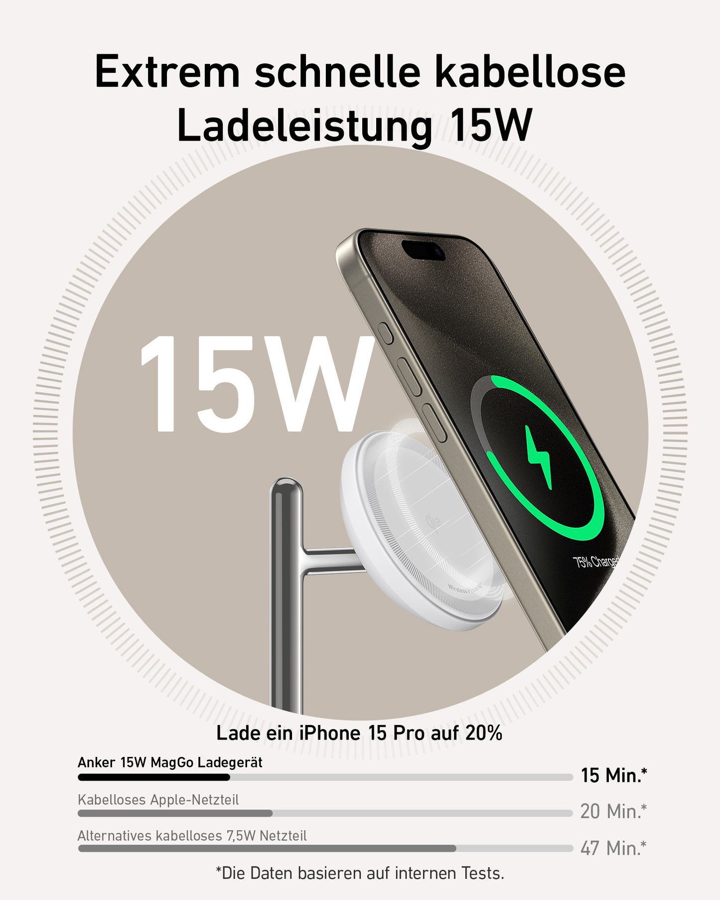 Anker MagGo Kabellose Ladestation (3-in-1 Ständer)