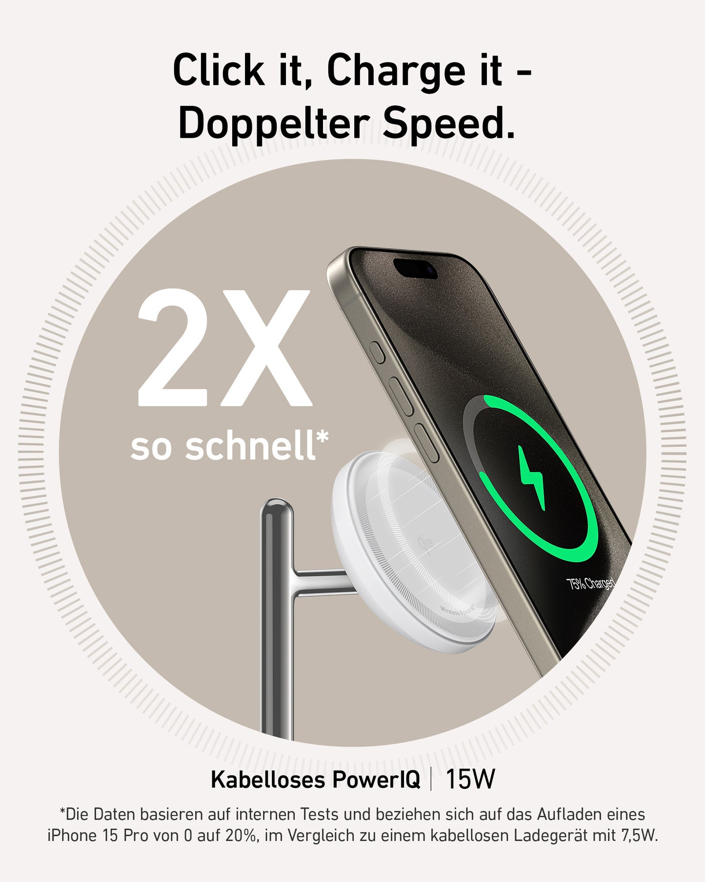 Anker MagGo Kabellose Ladestation (3-in-1 Ständer)
