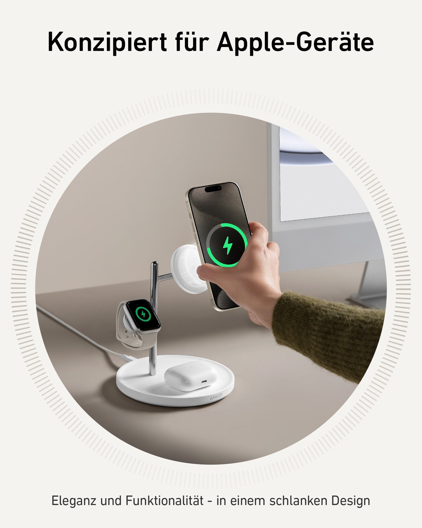Anker MagGo Kabellose Ladestation (3-in-1 Ständer)