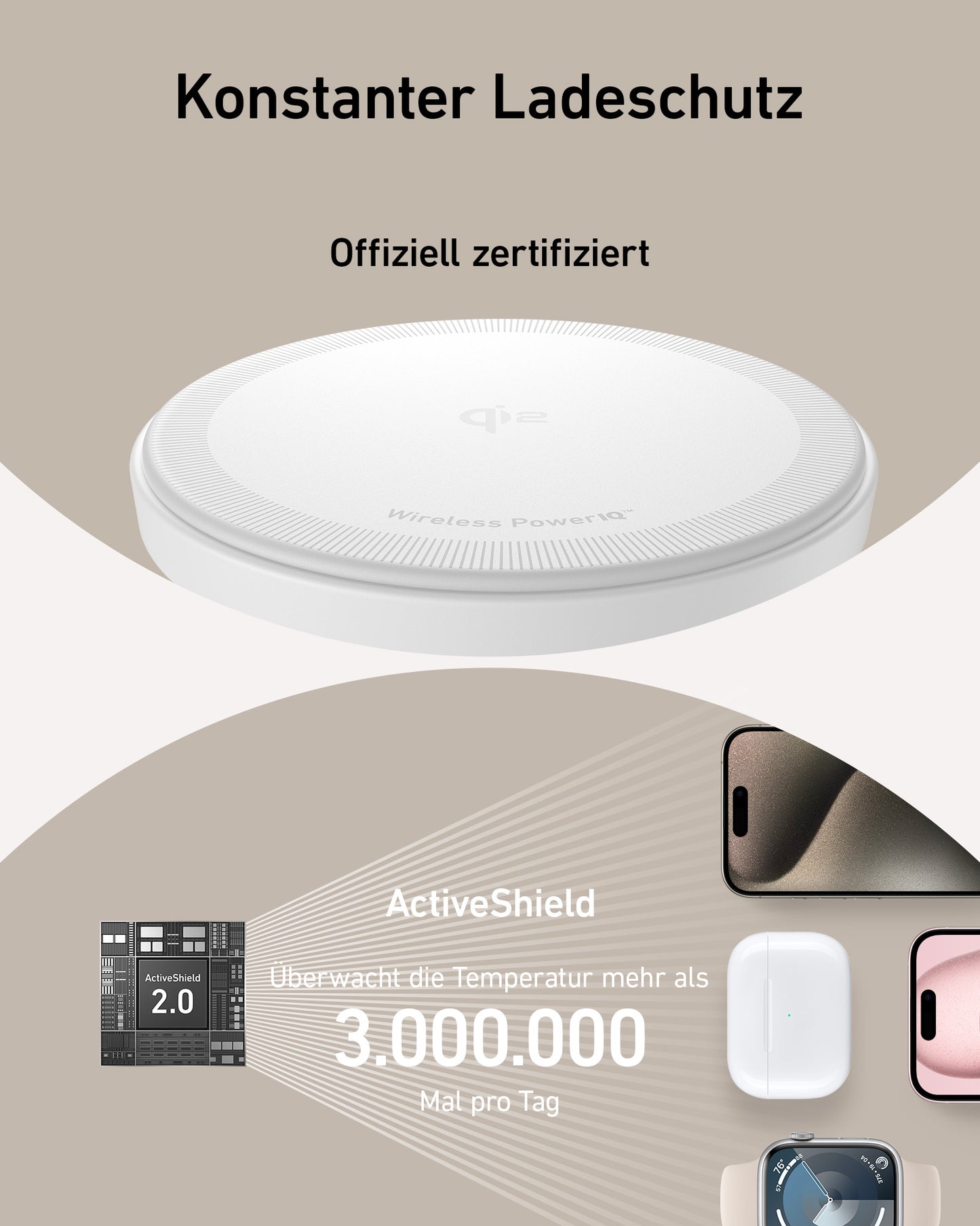 Anker MagGo Kabellose Ladestation (3-in-1 Ständer)
