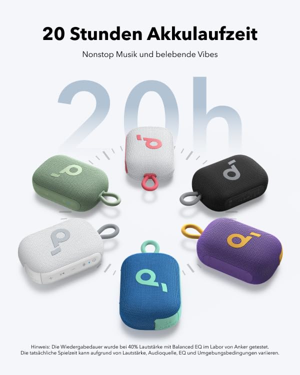 soundcore Select 4 Go | Kleiner Lautsprecher mit kräftigem Sound+Sticker für Studis gratis dazu!
