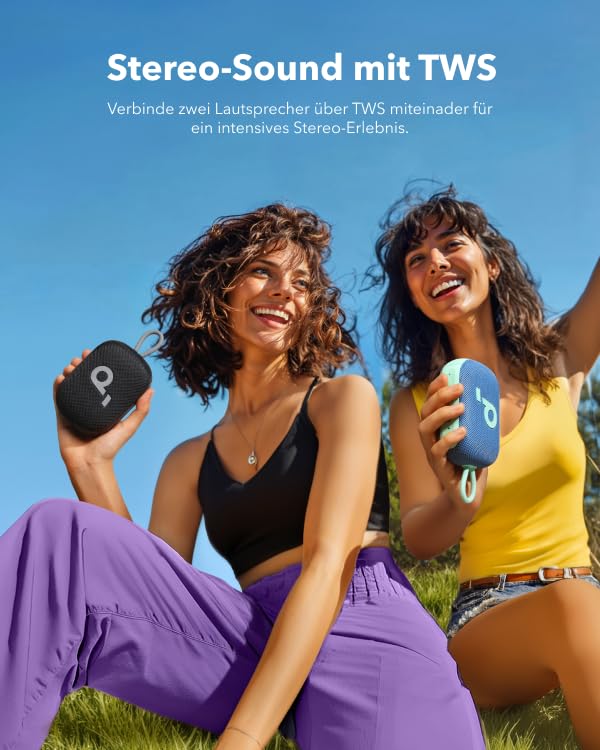 soundcore Select 4 Go | Kleiner Lautsprecher mit kräftigem Sound+Sticker für Studis gratis dazu!