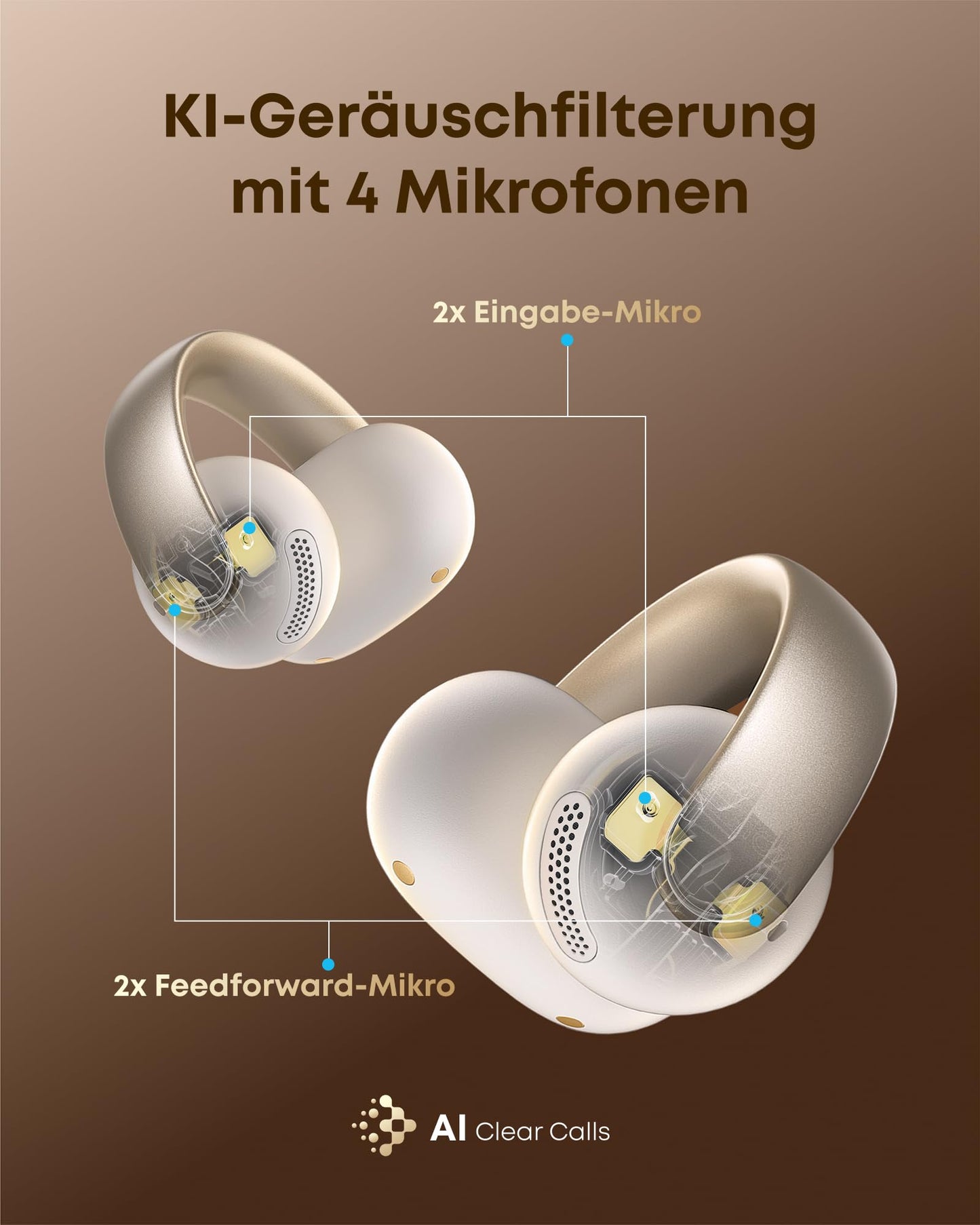 soundcore AeroClip | Open-Ear Clip-Earbuds mit adaptivem Komfort