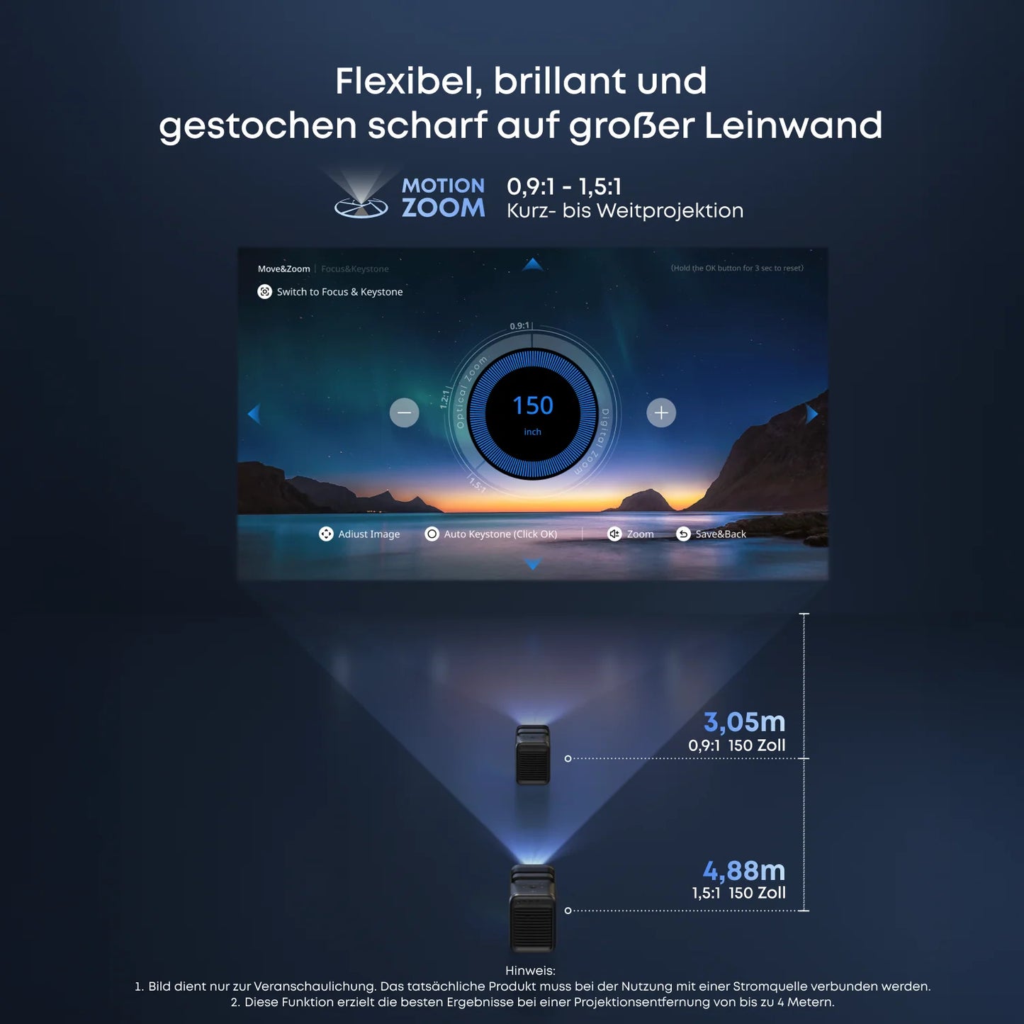 NEBULA X1 | 4K Beamer mit Triple-Laser und Mikro-Gimbal