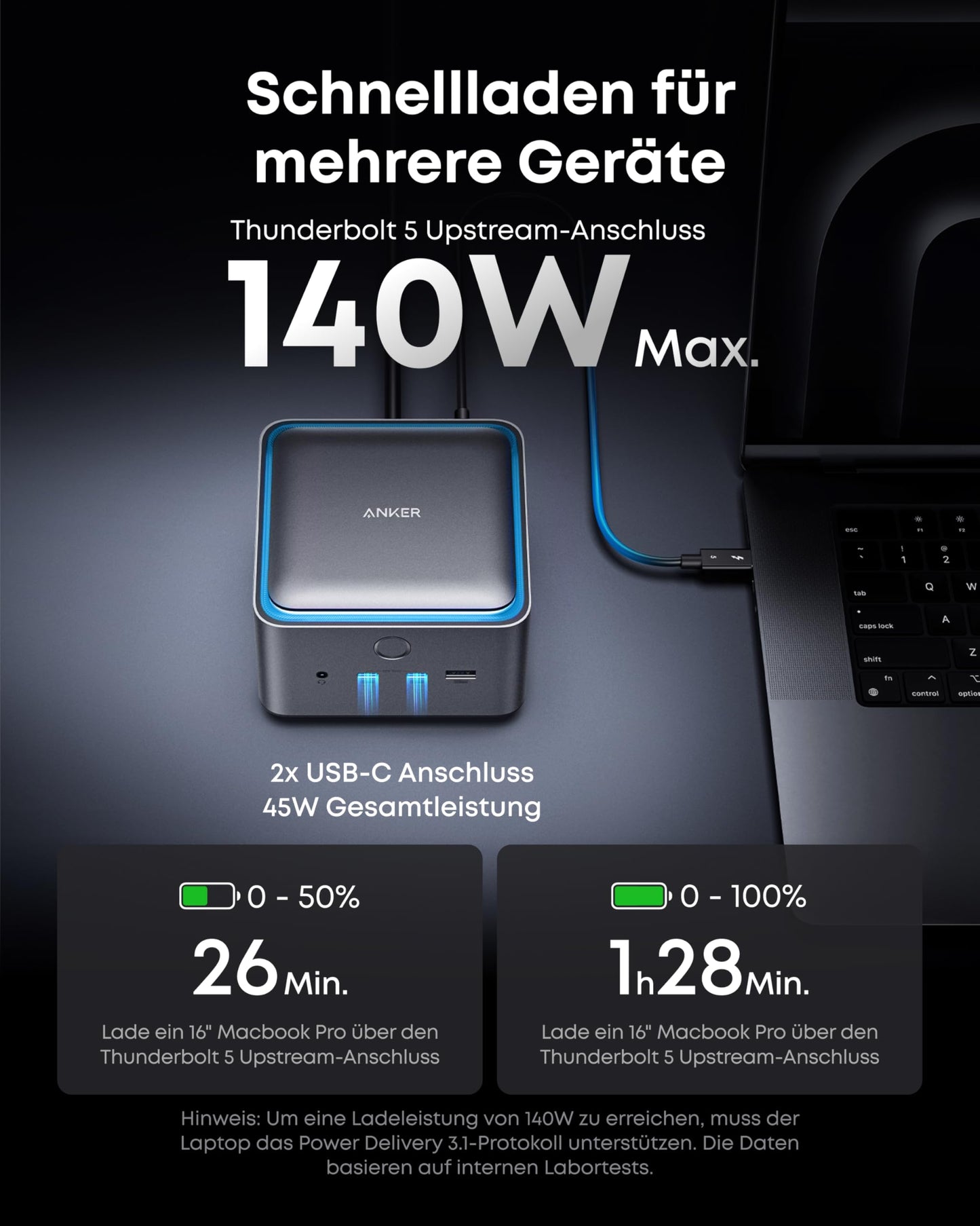 Anker Prime Docking Station (14-in-1, 8K, Thunderbolt 5)