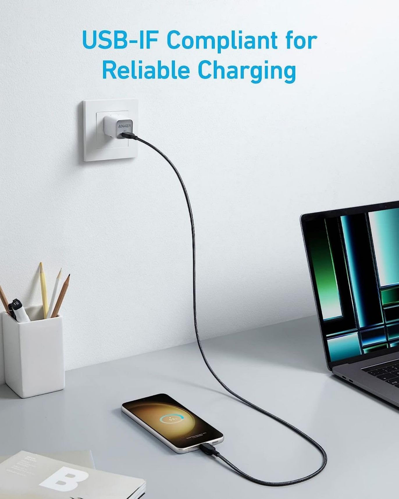 Anker <b>310</b> USB-C auf USB-C Ladekabel (3 ft Braided)