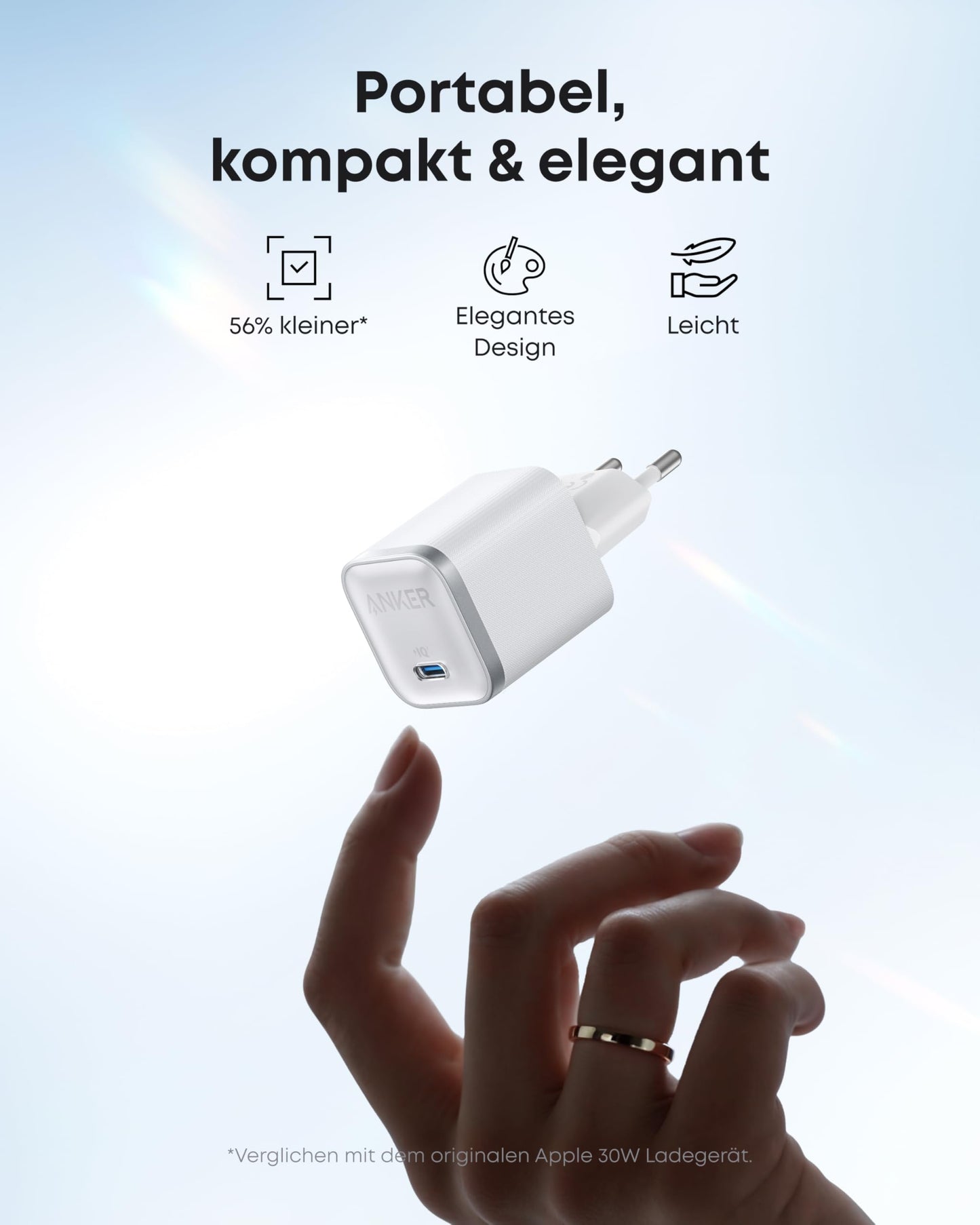 Anker Nano Ladegerät (45W, mit 180cm USB-C Kabel)