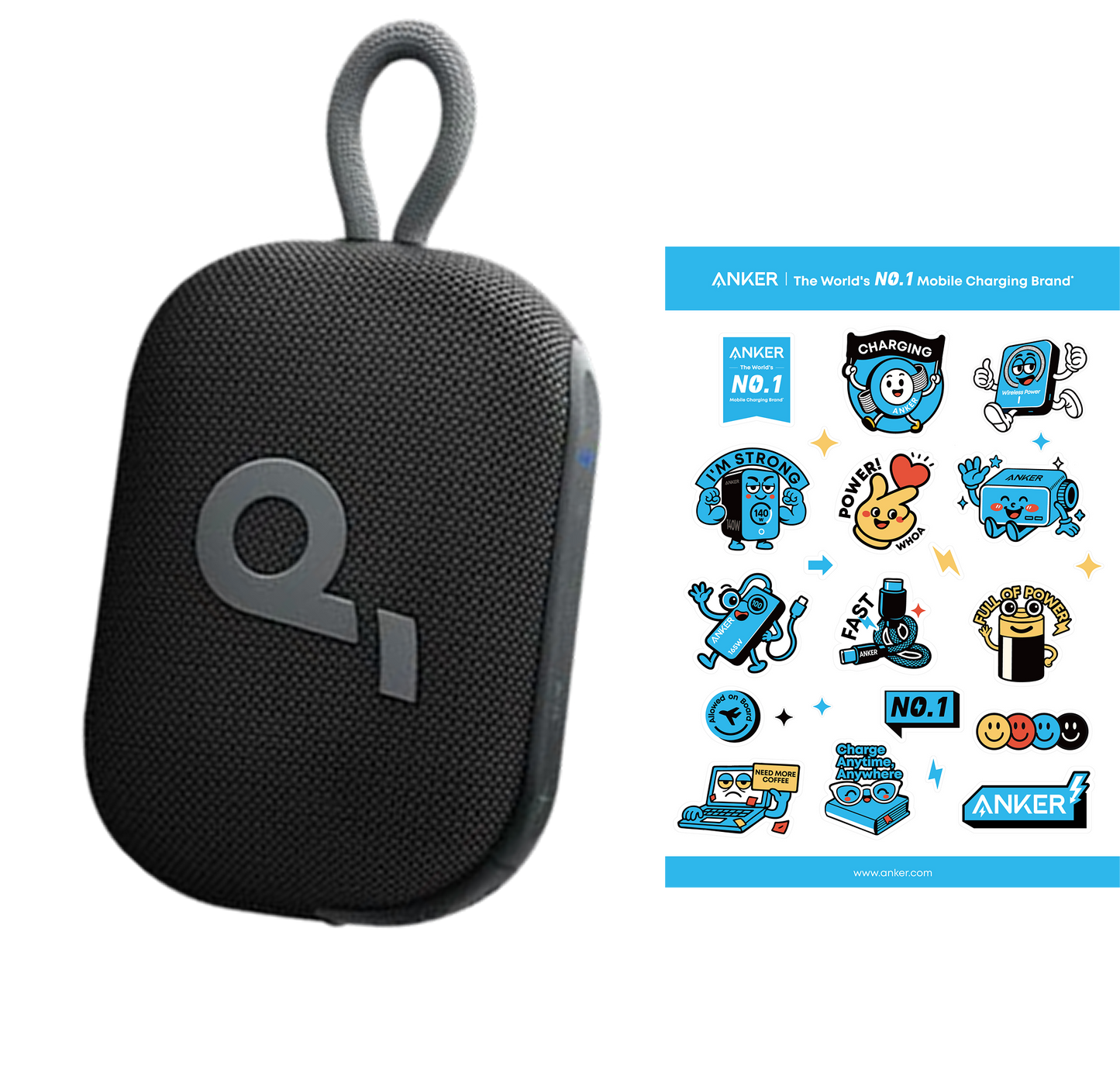 soundcore Select 4 Go | Kleiner Lautsprecher mit kräftigem Sound+Sticker für Studis gratis dazu!