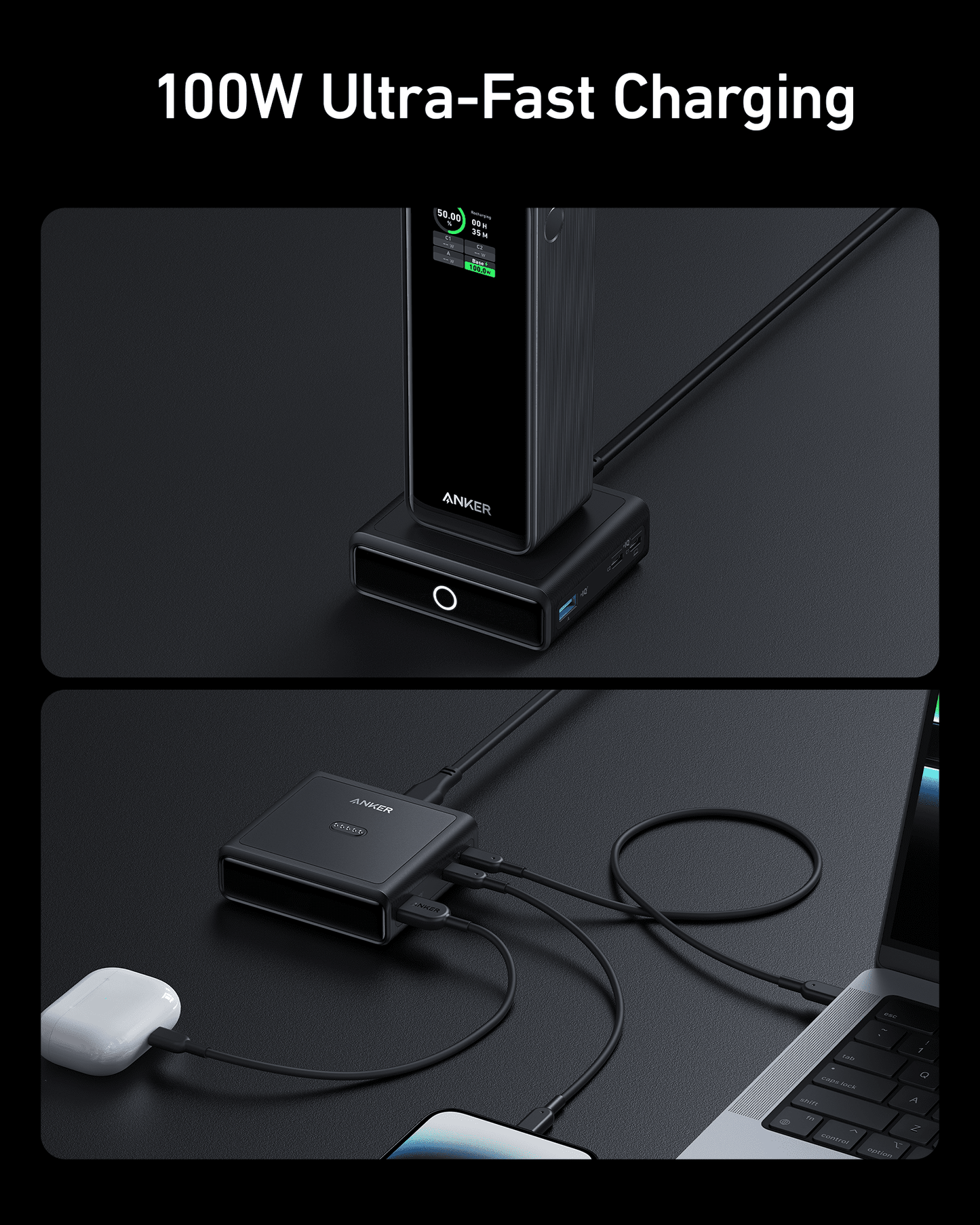 Anker 100W Ladestation für Anker Prime Powerbank