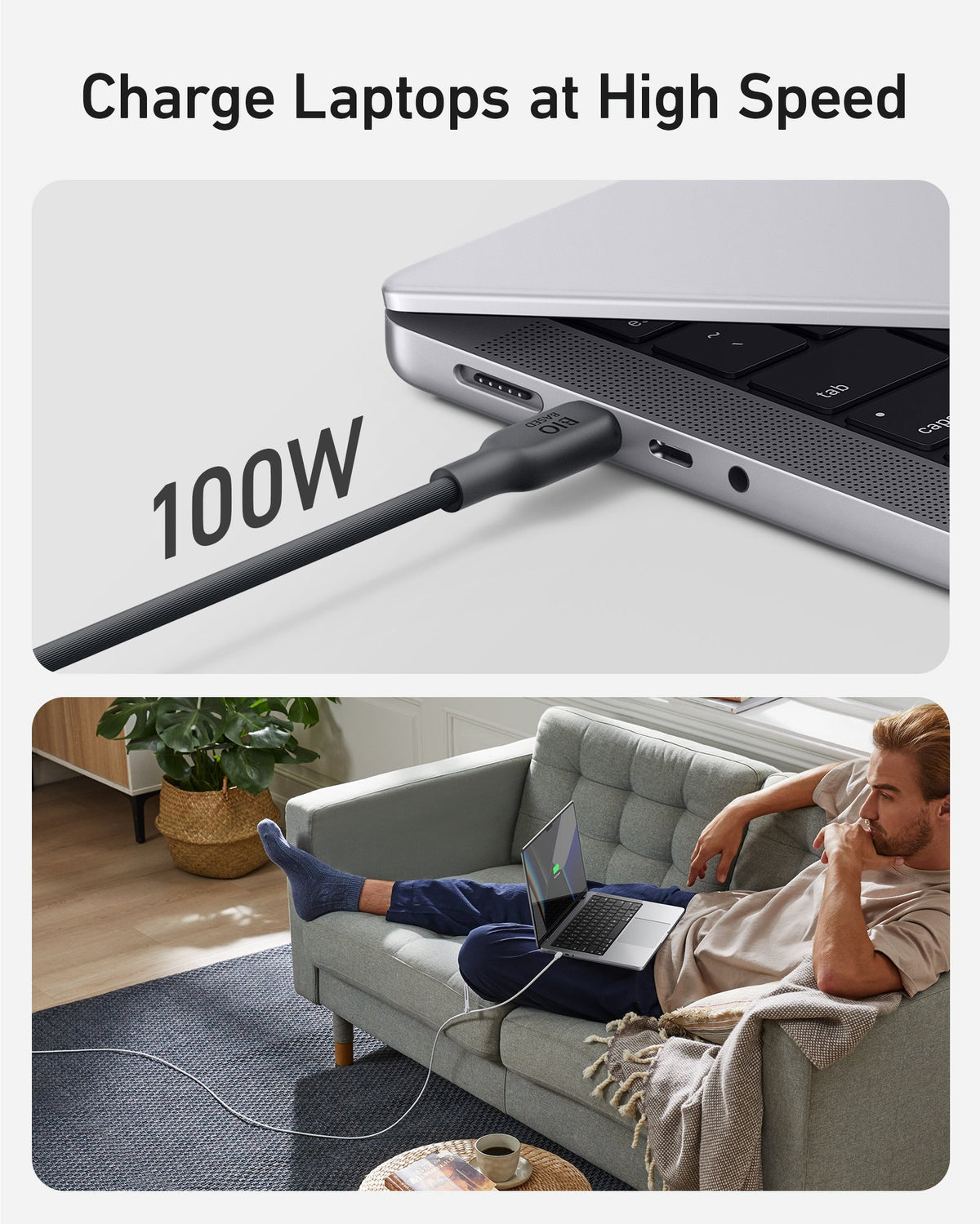 Anker <b>543</b> USB-C auf USB-C Kabel (Bio)