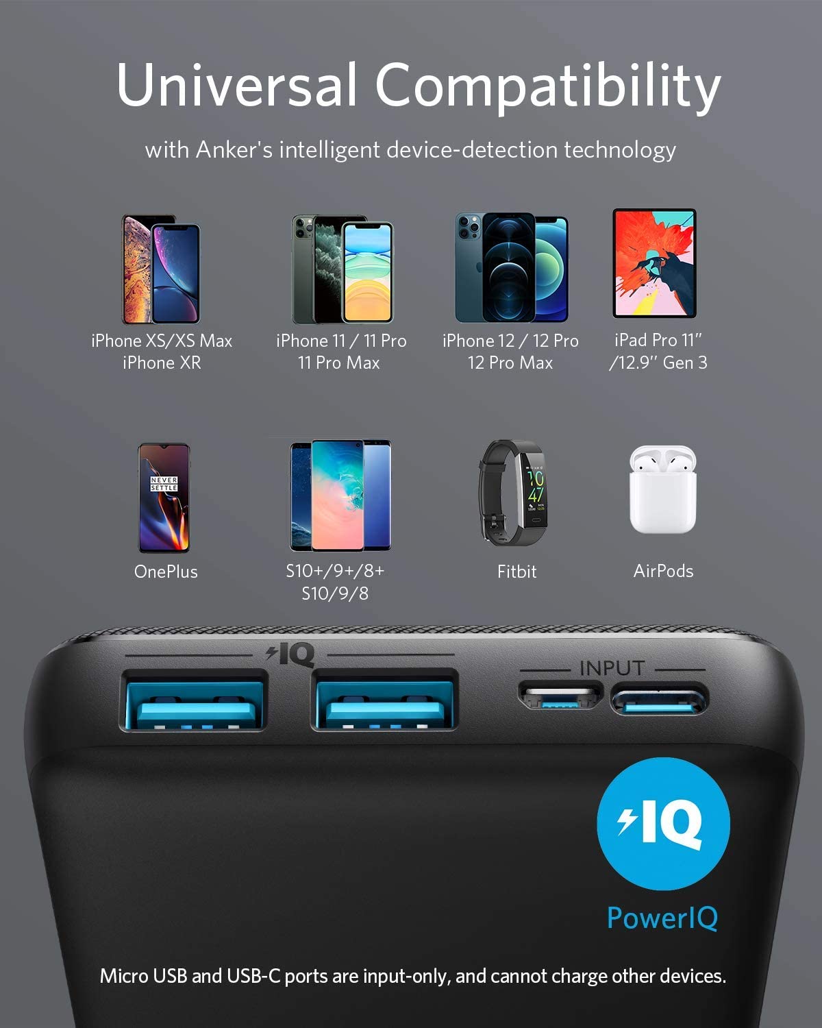 Anker <b>325</b> Powerbank (PowerCore 20K)+Anker Prime USB-C auf USB-C Kabel (240W, Upcycled-Flechtdesign, 1.8m)