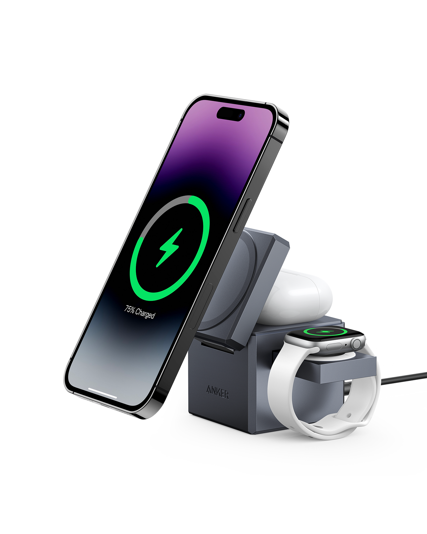 Anker 3-in-1 Ladewürfel mit MagSafe
