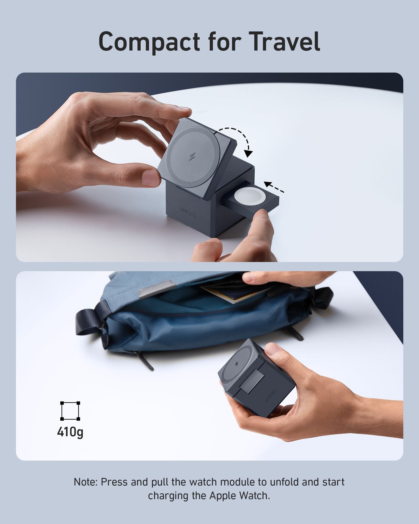 Anker 3-in-1 Ladewürfel mit MagSafe