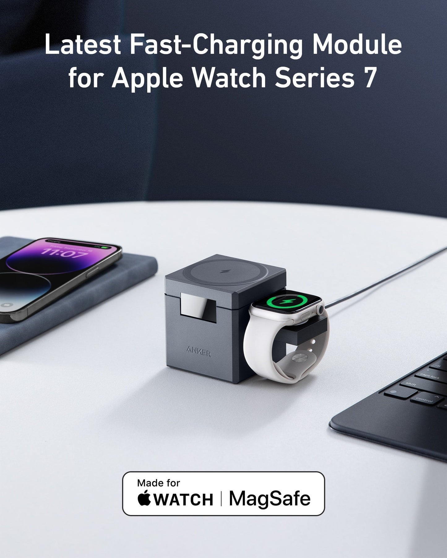 Anker 3-in-1 Ladewürfel mit MagSafe