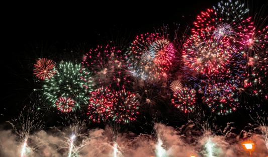 Wunderschönes Feuerwerk