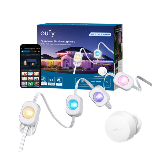 eufy Festinstallierte Outdoor‑Lichterkette S4