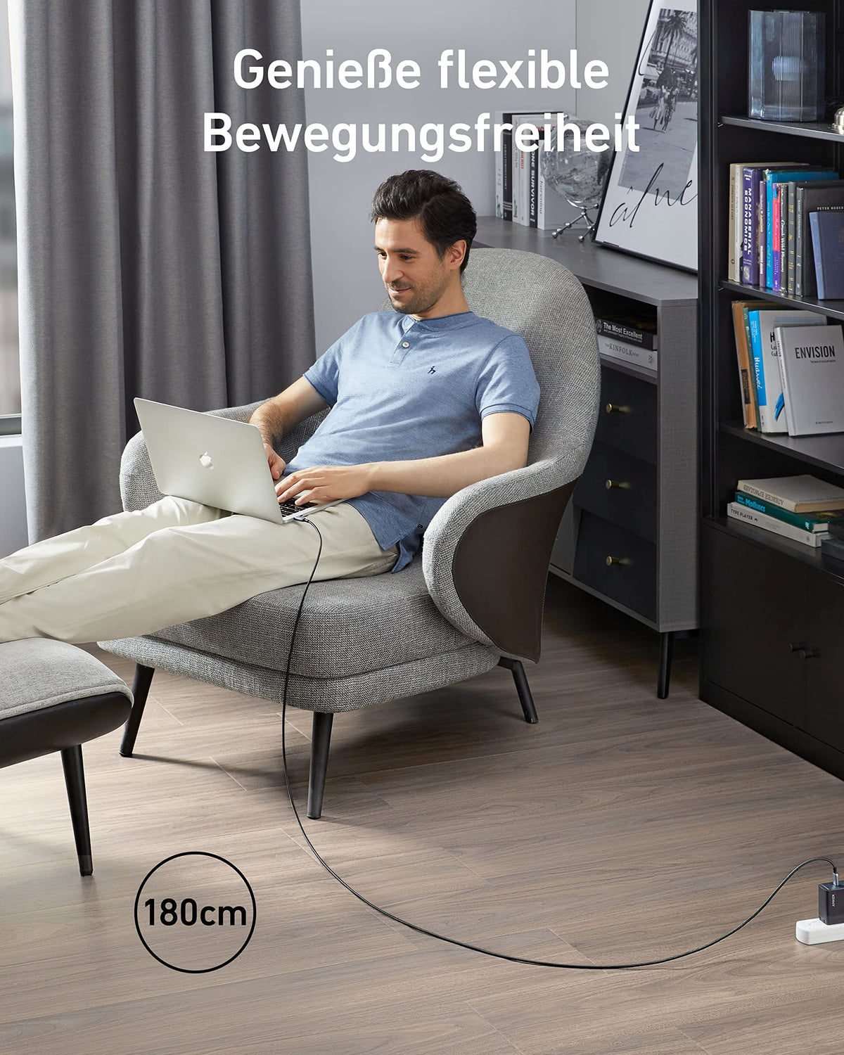 Anker &lt;b&gt;765&lt;/b&gt; USB-C auf USB-C Kabel (140W Nylon)