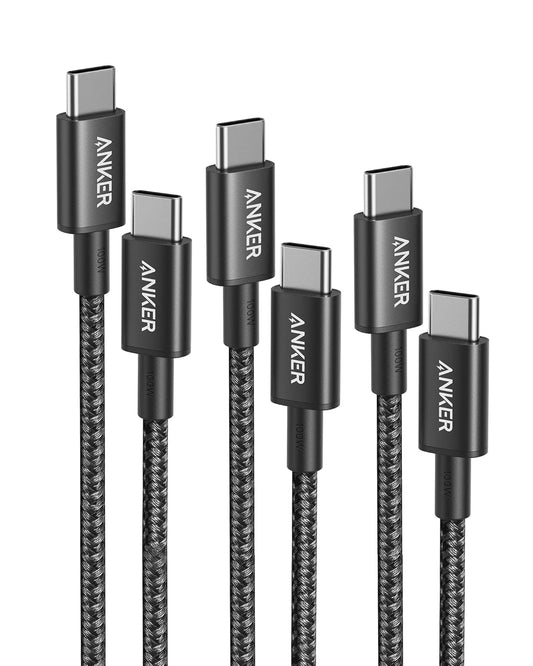 Anker 333 USB-C auf USB-C Kabel (1m+1,8m+3m, 3-Pack)