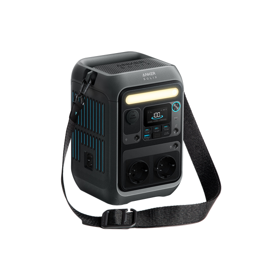 Anker SOLIX C300X Tragbare Powerstation, 288Wh LiFePO4 Akku