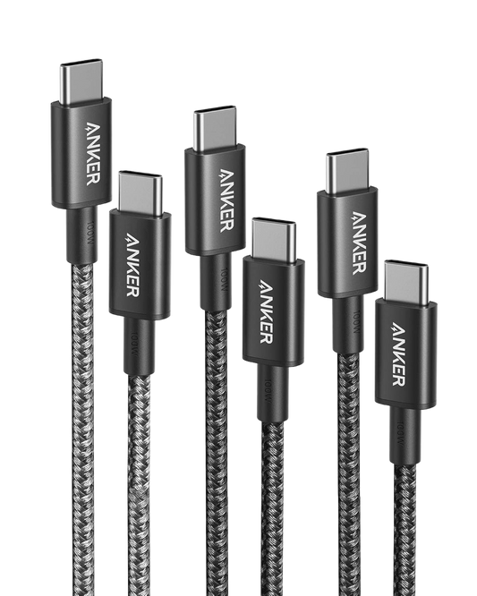 Anker 333 USB-C auf USB-C Kabel (1m+1,8m+3m, 3-Pack)