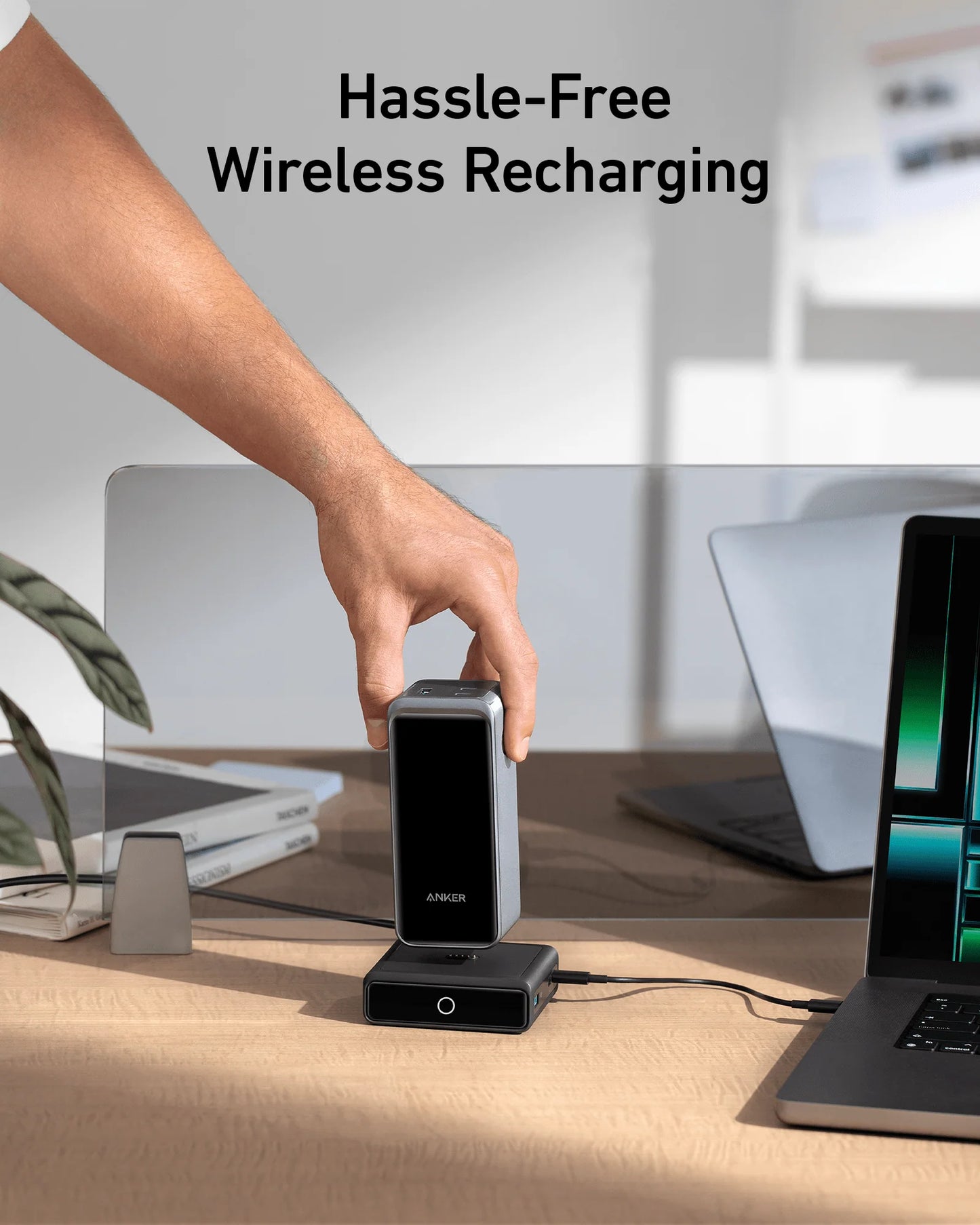 Anker Prime Powerbank (26K, 300W)+Anker Prime USB-C auf USB-C Kabel (240W, Upcycled-Flechtdesign)+Anker 100W Ladestation für Anker Prime Powerbank