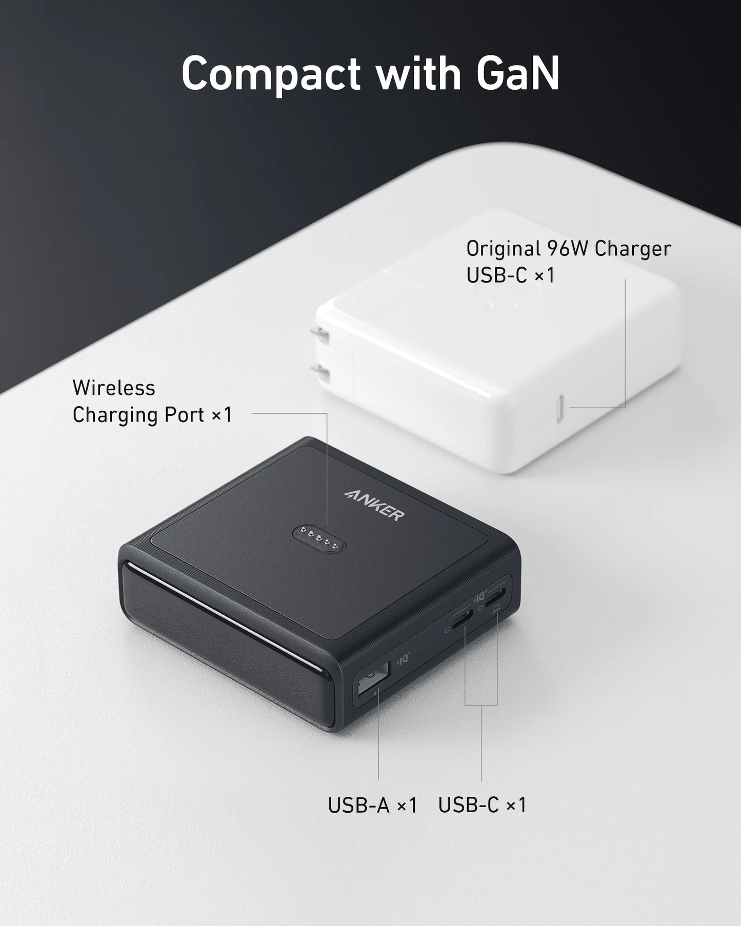 Anker Prime Powerbank (20K, 220W)+Anker Prime USB-C auf USB-C Kabel (240W, Upcycled-Flechtdesign)+Anker 100W Ladestation für Anker Prime Powerbank