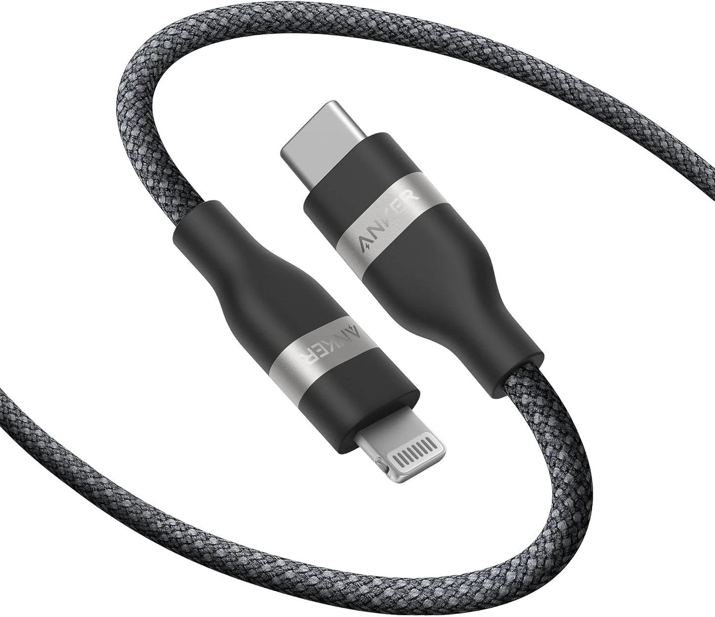 Anker USB-C auf Lightning Kabel (1,8m, Upcycled-Flechtgewebe)