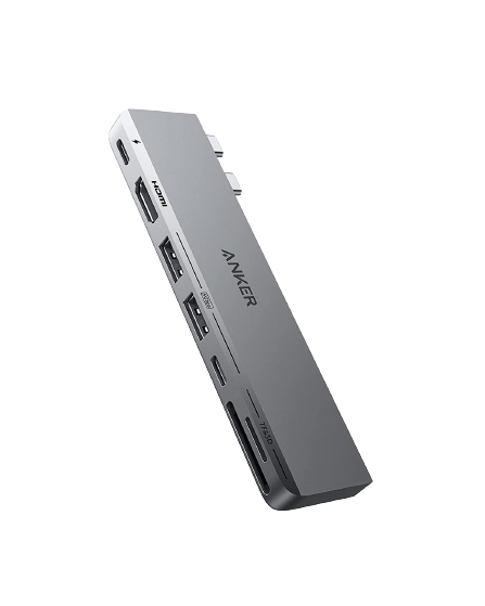 Anker <b>547</b> USB-C Hub (7-in-2, für MacBook, in Grau)