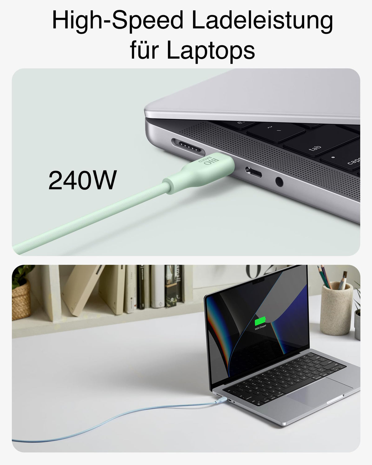 Anker &lt;b&gt;543&lt;/b&gt; USB-C auf USB-C Kabel (Bio)+Sticker für Studis gratis dazu!