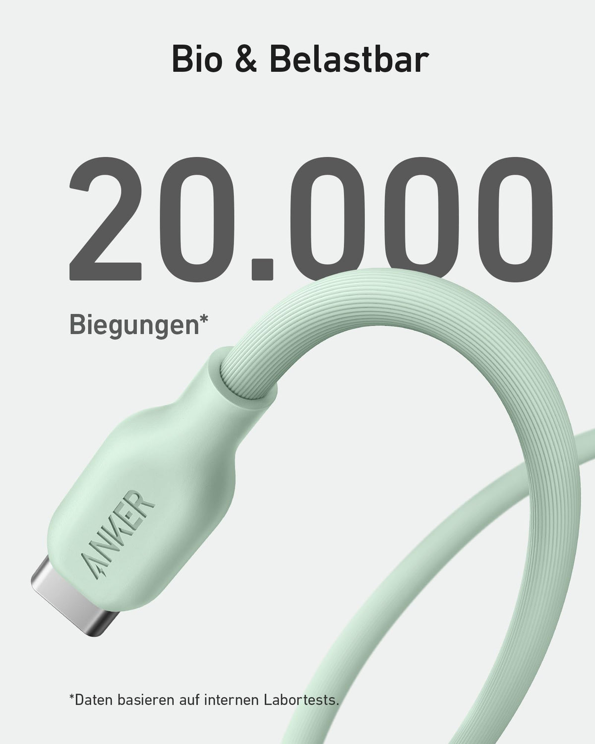 Anker &lt;b&gt;543&lt;/b&gt; USB-C auf USB-C Kabel (Bio)+Sticker für Studis gratis dazu!