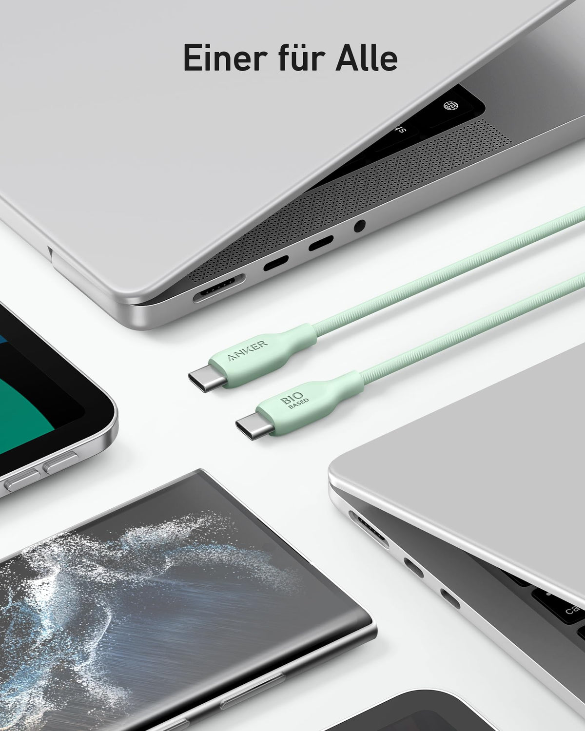 Anker &lt;b&gt;543&lt;/b&gt; USB-C auf USB-C Kabel (Bio)+Sticker für Studis gratis dazu!