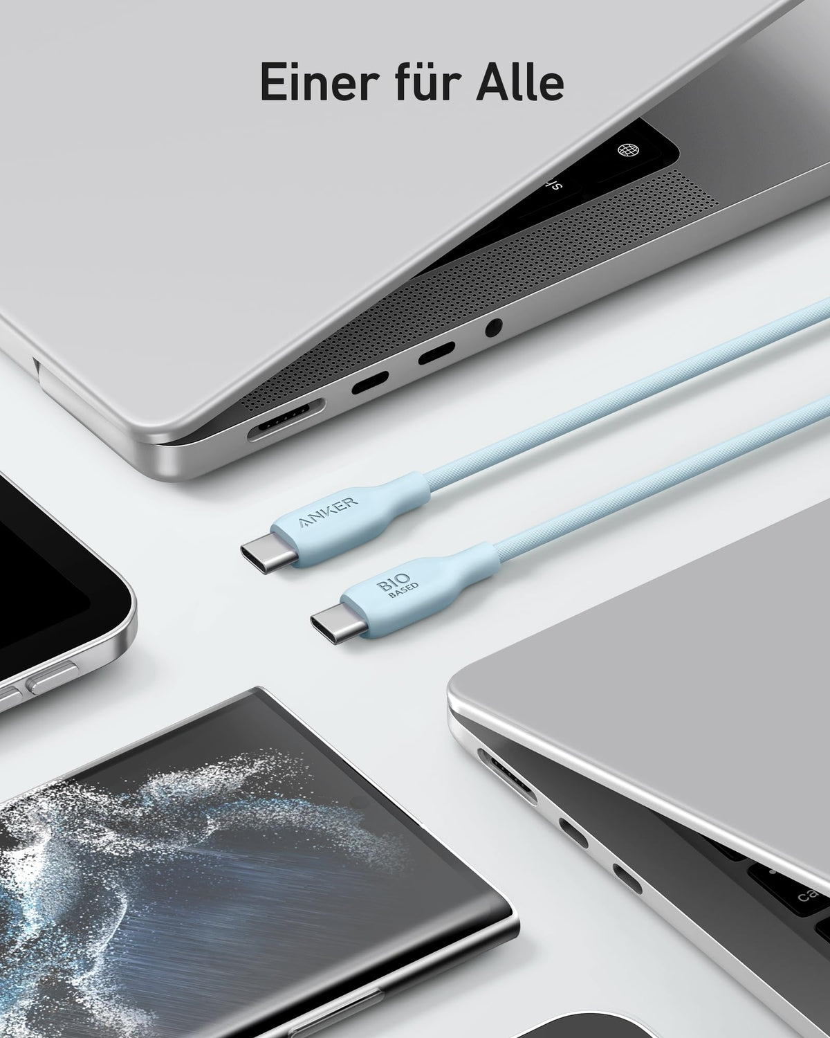 Anker &lt;b&gt;543&lt;/b&gt; USB-C auf USB-C Kabel (Bio)
