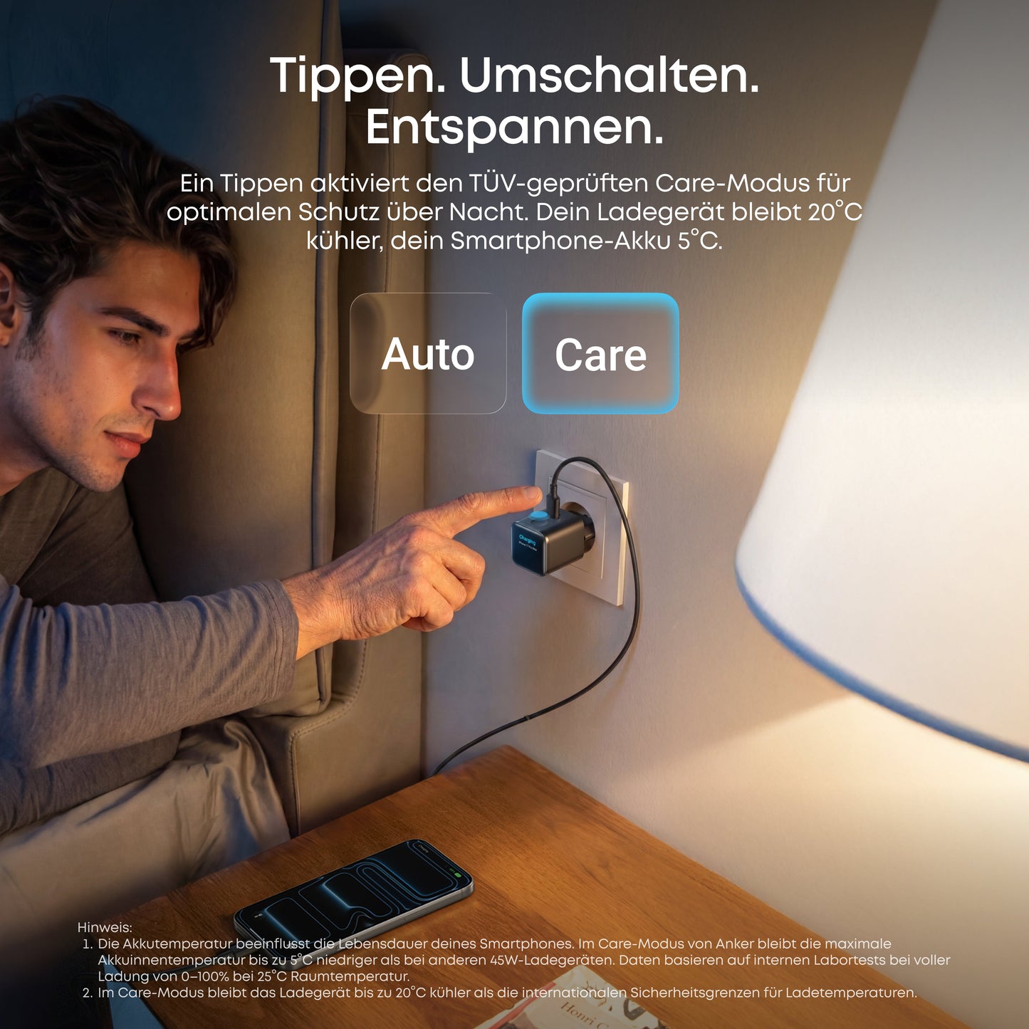 Anker Nano Ladegerät (45W, Smart Display, 2-Packung)