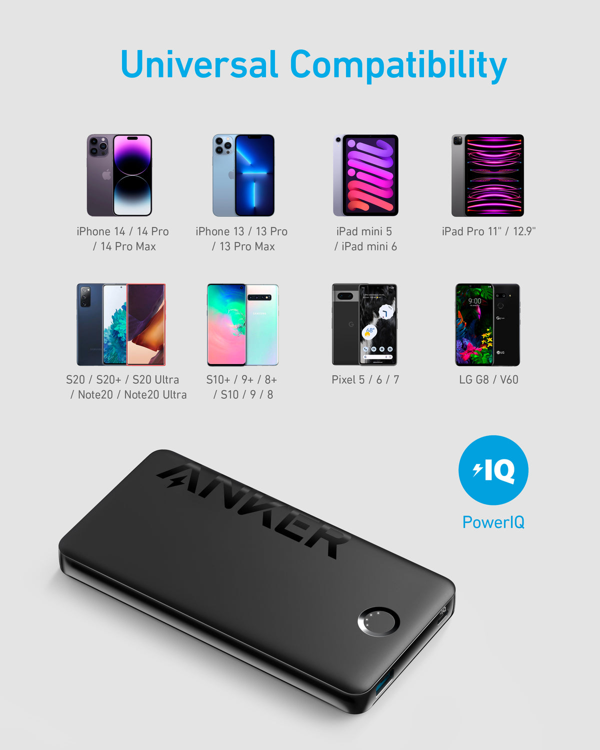 Anker &lt;b&gt;323&lt;/b&gt; Power Bank (PowerCore PIQ)
