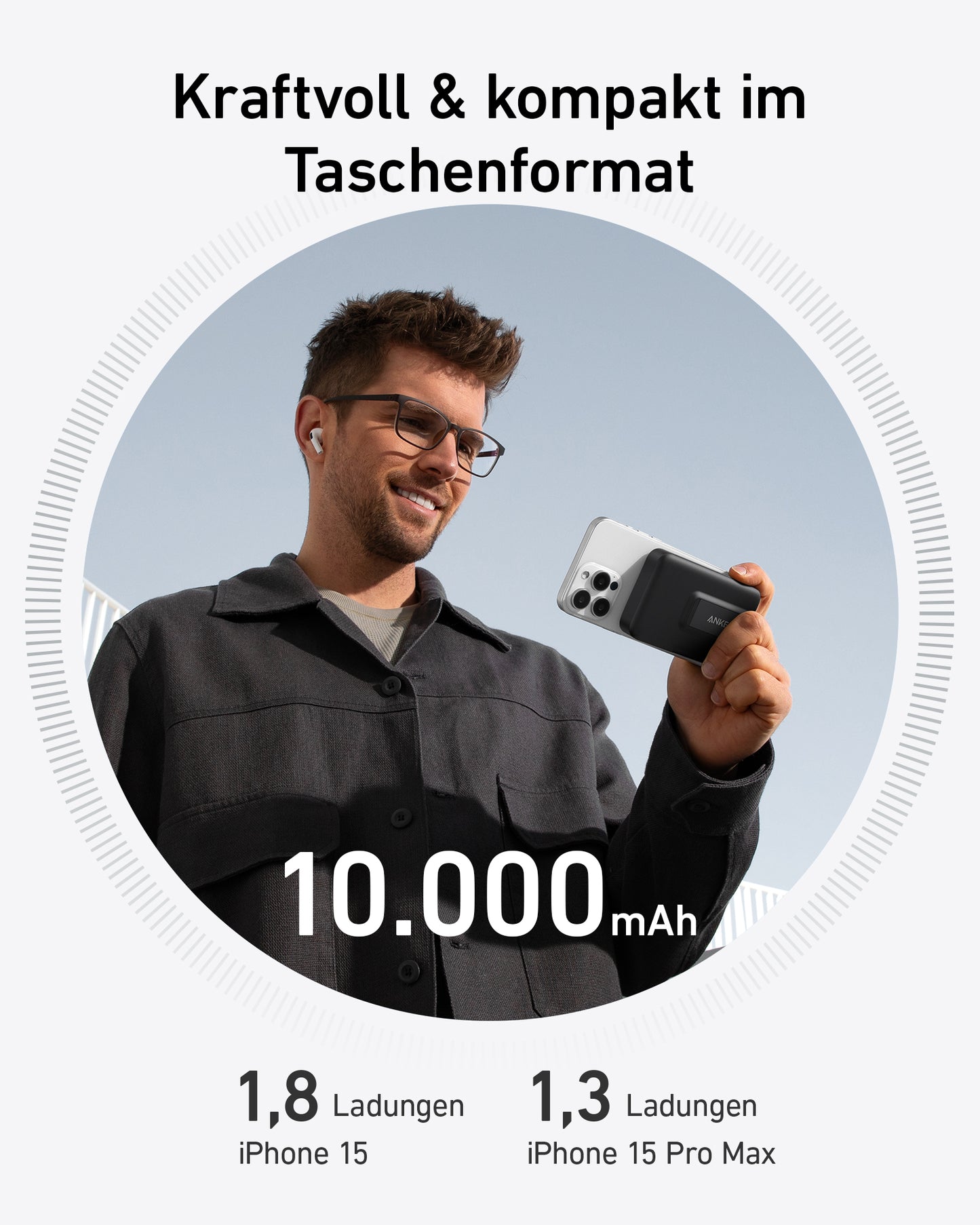 Anker MagGo Powerbank (10.000mAh, Slim) + Anker MagGo Powerbank (10K)