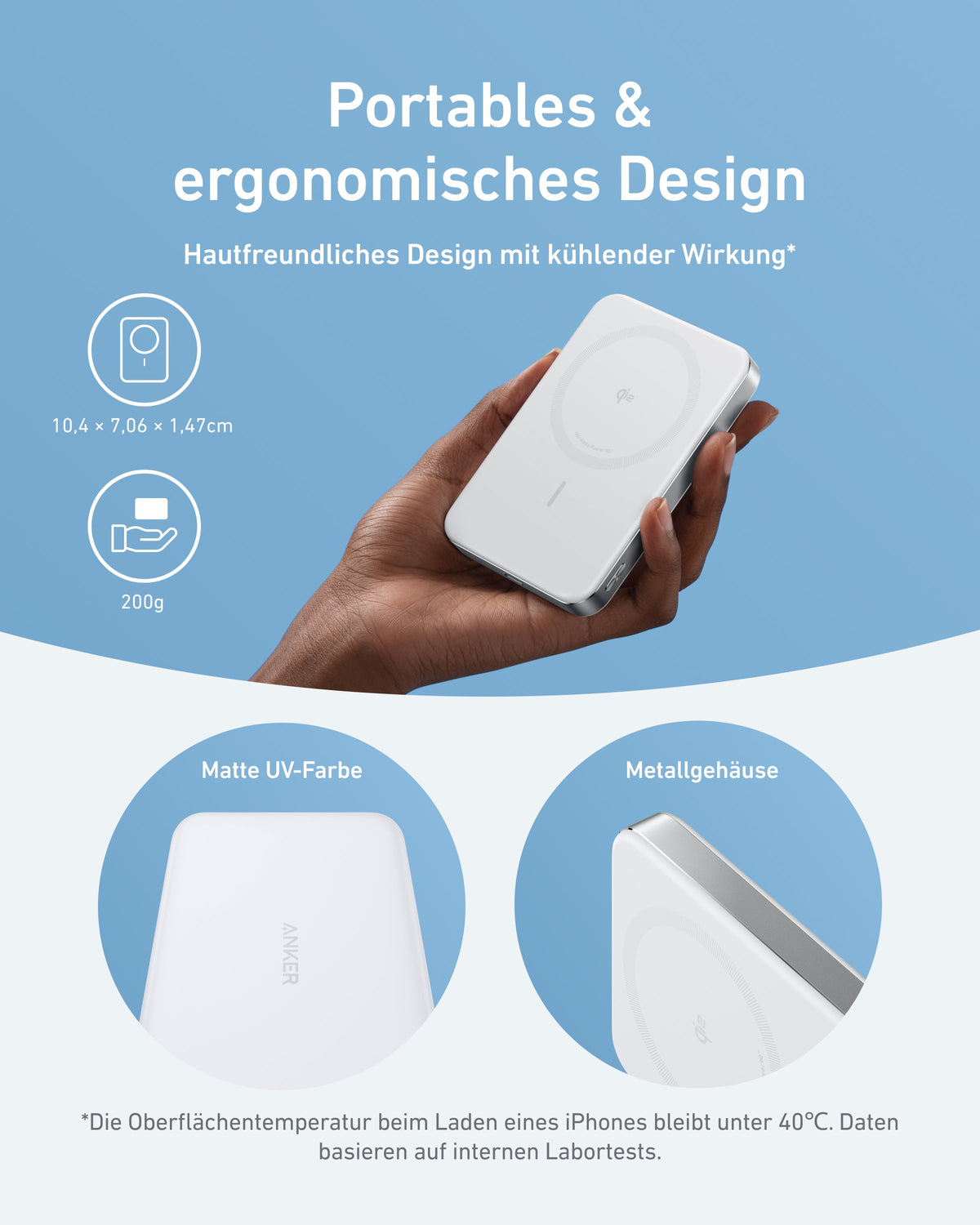 Anker MagGo Powerbank (10.000mAh, Slim) | Exklusives Livestream-Angebot